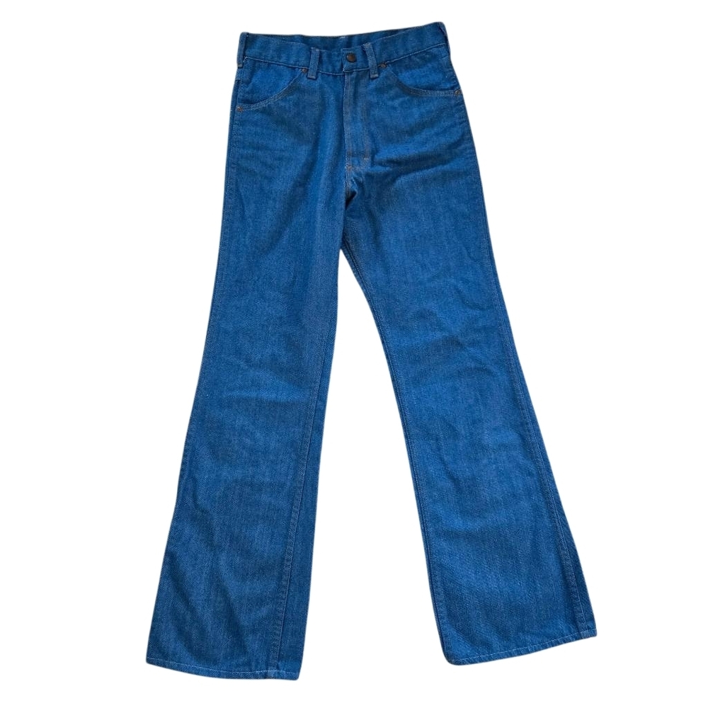 Vintage Toughskins Sears Perma Prest Flare Blue Jeans